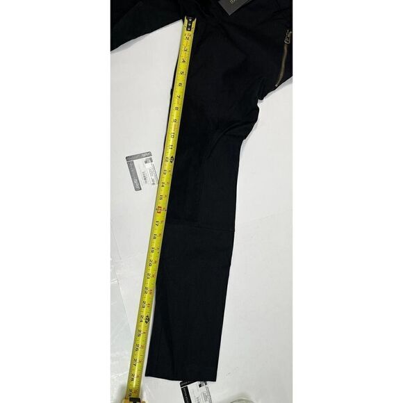 Rachel Zoe Black Julietta Lamb Suede Detail Riding Equestrian Pants Size 4 - Picture 13 of 15